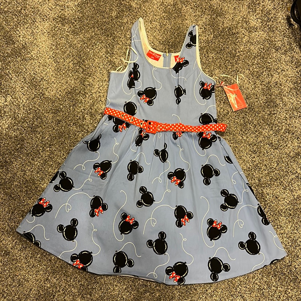 NWT Loungefly Stitch Shop: Disney blue dress with balloons Size M